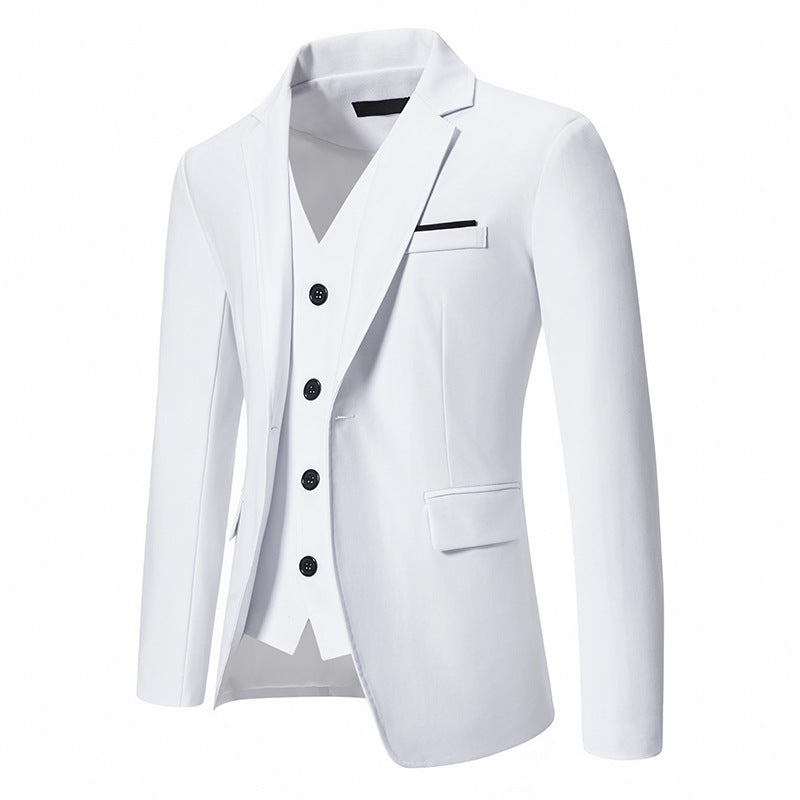Men's Color Matching Small Suit – Slim Fit Casual Jacket