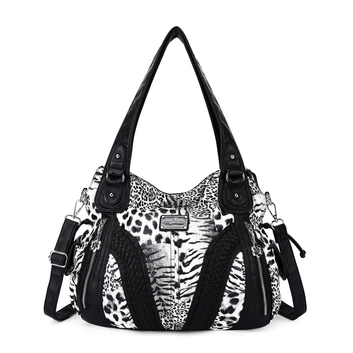 Purses and Handbags Women Fashion Tote Bag Shoulder Bags Top Handle Satchel Purses Washed Synthetic Leather Handbag