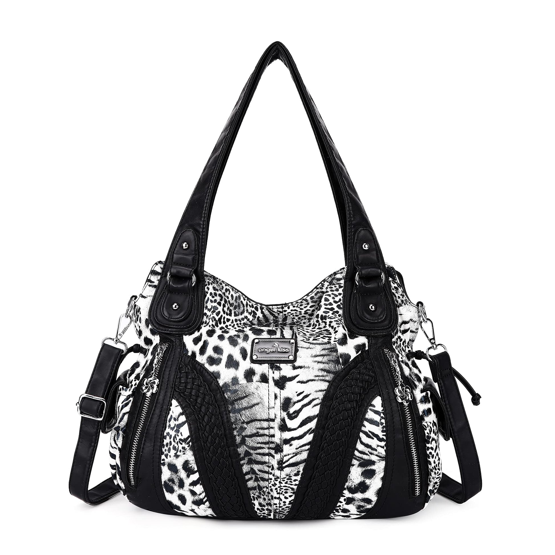 Purses and Handbags Women Fashion Tote Bag Shoulder Bags Top Handle Satchel Purses Washed Synthetic Leather Handbag