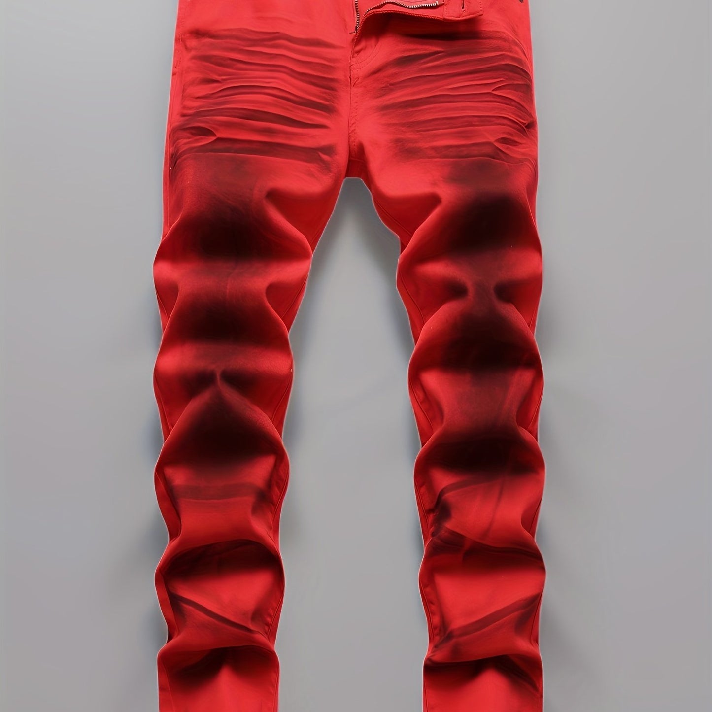 Men's Printed Jeans Stretch Casual Slim Long Casual Pants