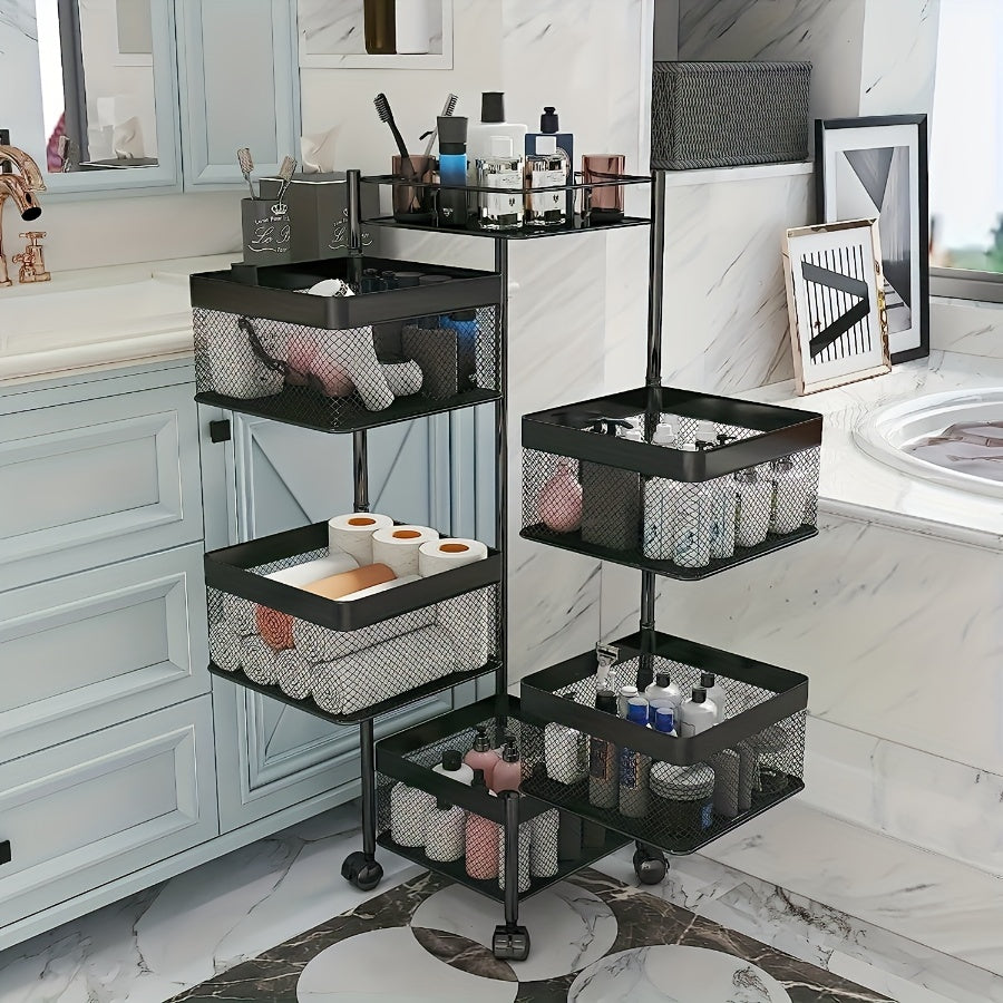 multi-functional rotating storage rack