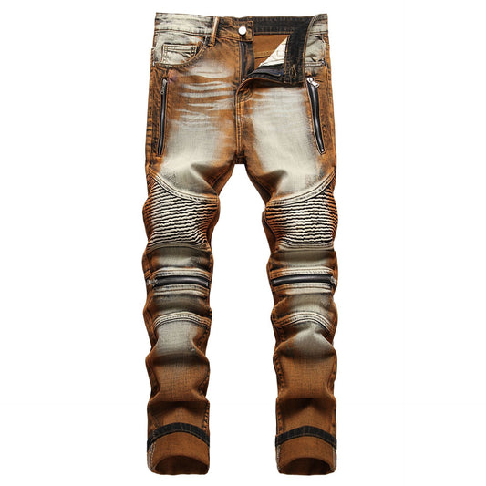 Ride in Style: Personalized Skinny Motorcycle Jeans