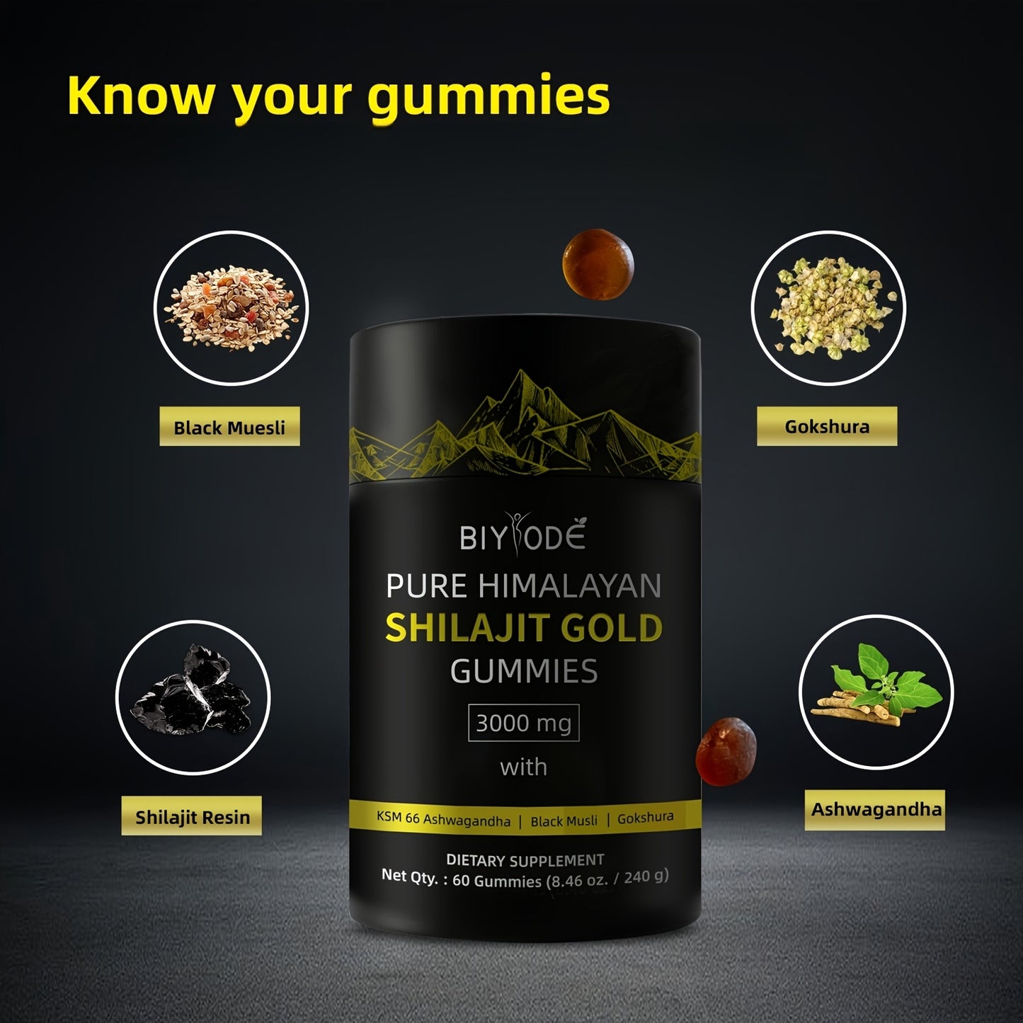 Minerals Pure Shilajit Gummies