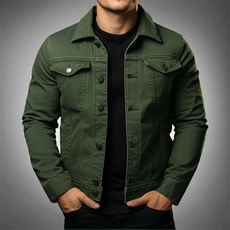 3D Printed Casual Men's Solid Color Shirt Slim Lapel