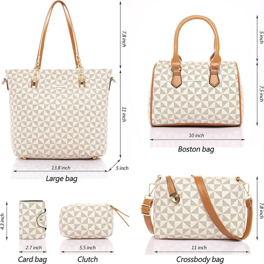 2E-youth Designer Purses and Handbags for Women Satchel Shoulder Bag Tote Top Handle Bag