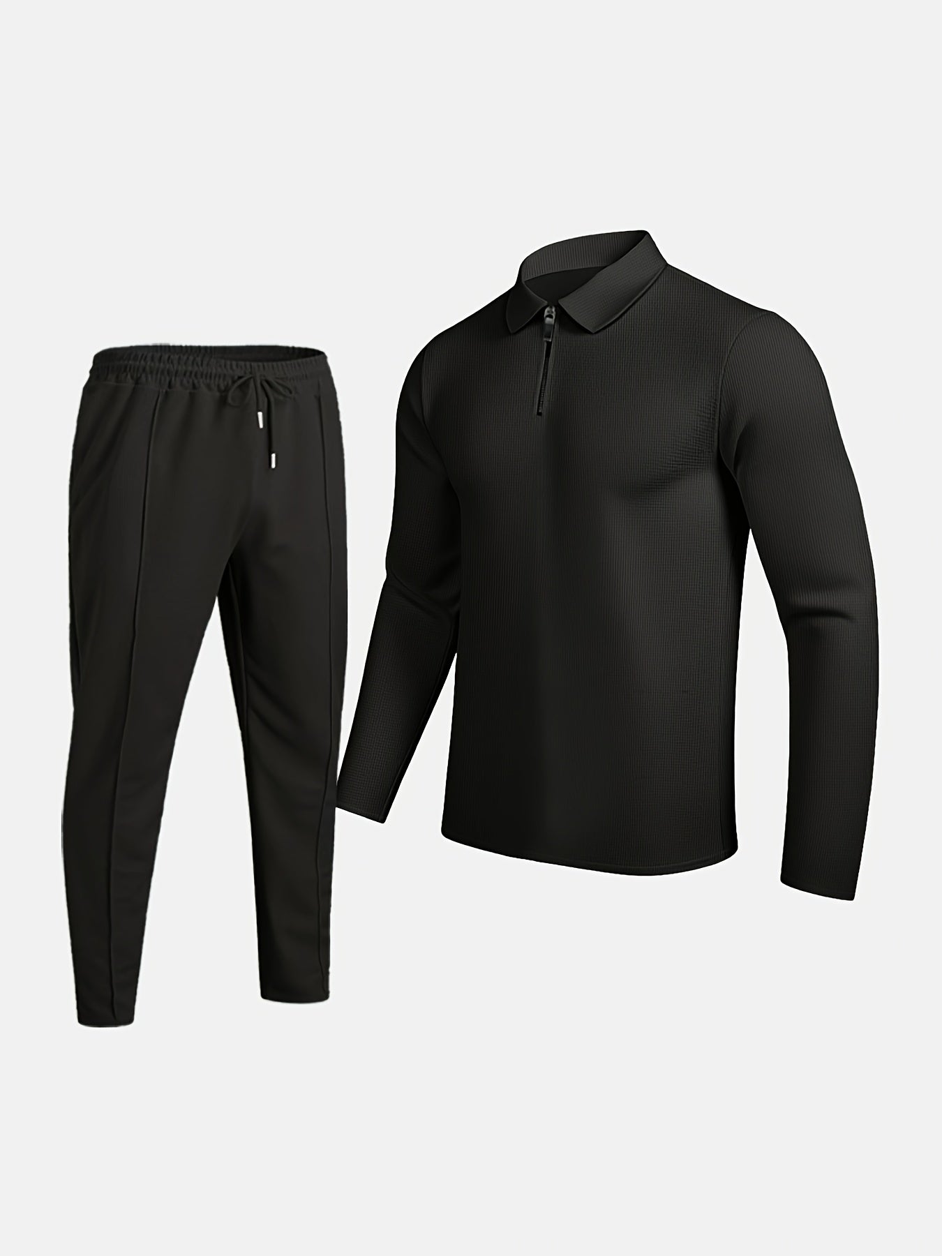 Men's Casual Polyester Sweatsuit Set