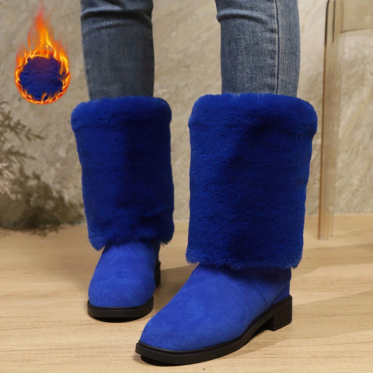 Women’s Plush Winter Boots — Cozy, Slip-Resistant Seasonal Footwear