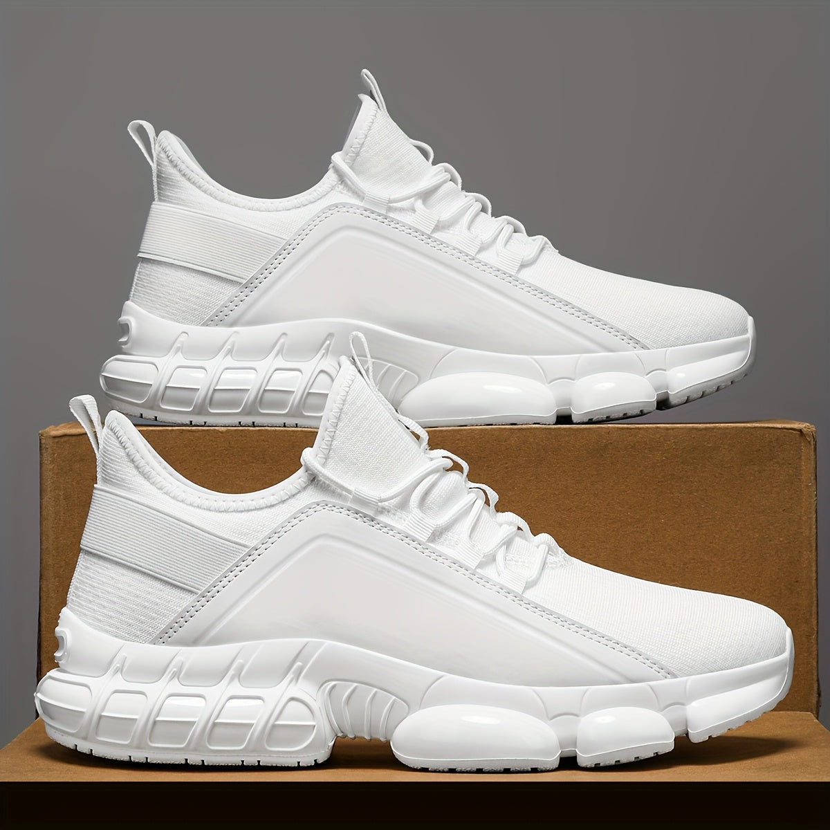 AOPLUS Men’s Low-Top Sneakers