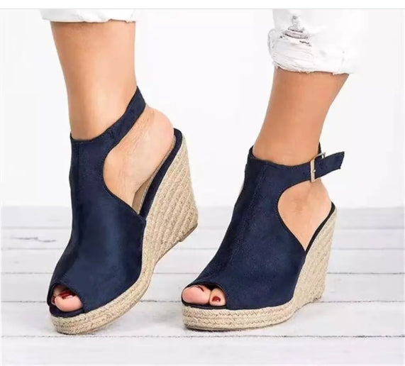 Fashion Women Platform Sandals Peep Toe Spartan Sandals Women Summer Wedges High Heel Shoes