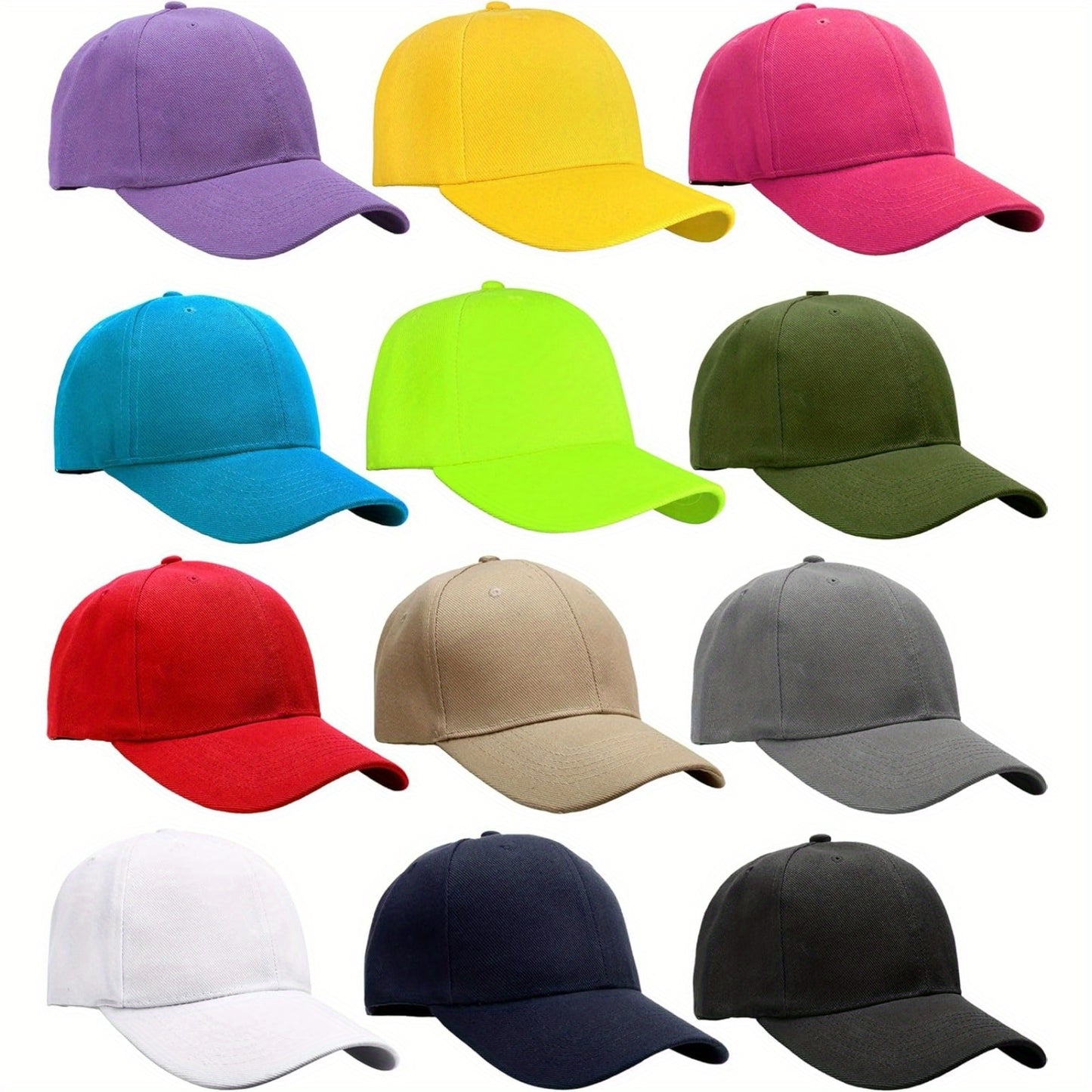 12-pack of classic baseball caps