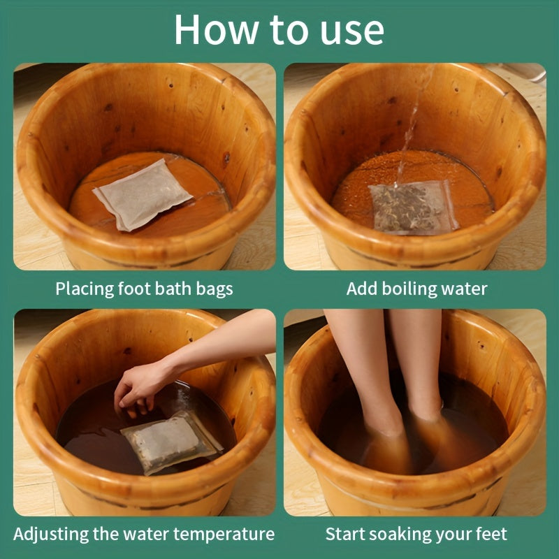 8pcs Herbal Foot Soak Bags – Natural Deep Cleansing & Relaxing Spa for Tired Feet