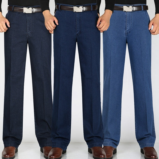 Men's High Waist Loose Casual Denim Jeans