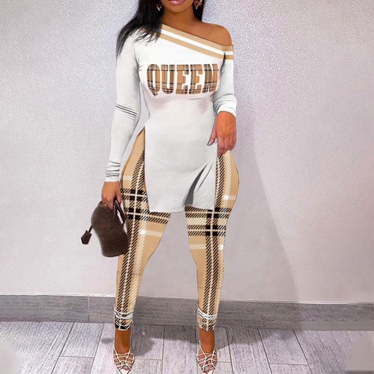 Women's Urban Style 3D Character Print Long Sleeve 2 pc Set