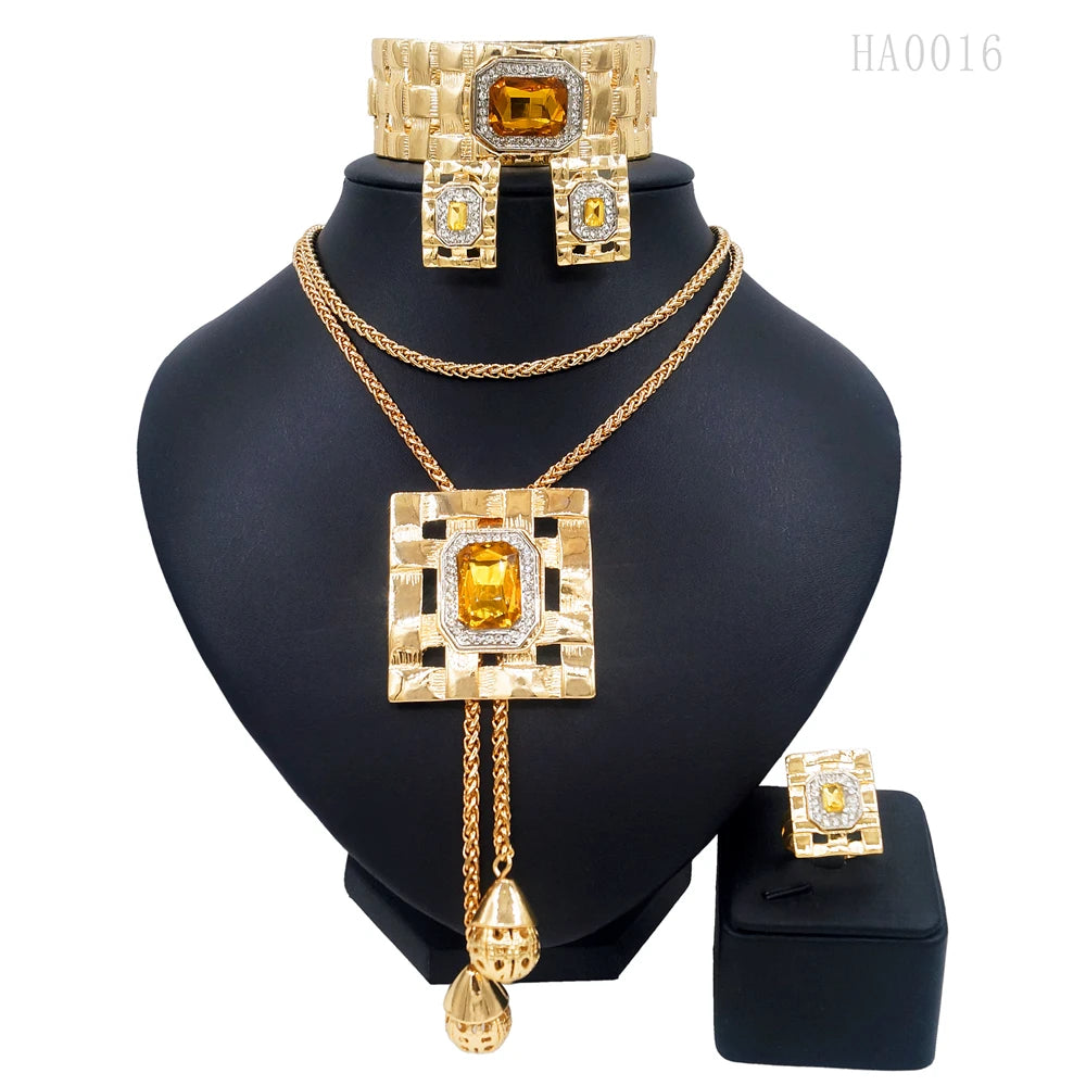 Jewelry Sets for Women – African Fashion Gemstone Bijoux