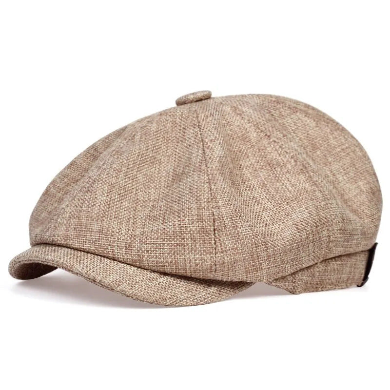 Men’s Octagonal Duckbill Hat – Lightweight Linen