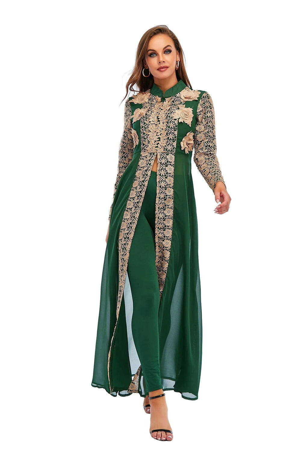 Dubai Abaya Muslim Dress Set