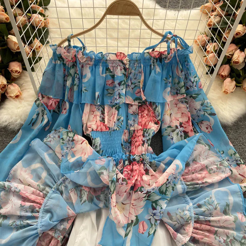 Summer Chic Floral Off-Shoulder Jumpsuit