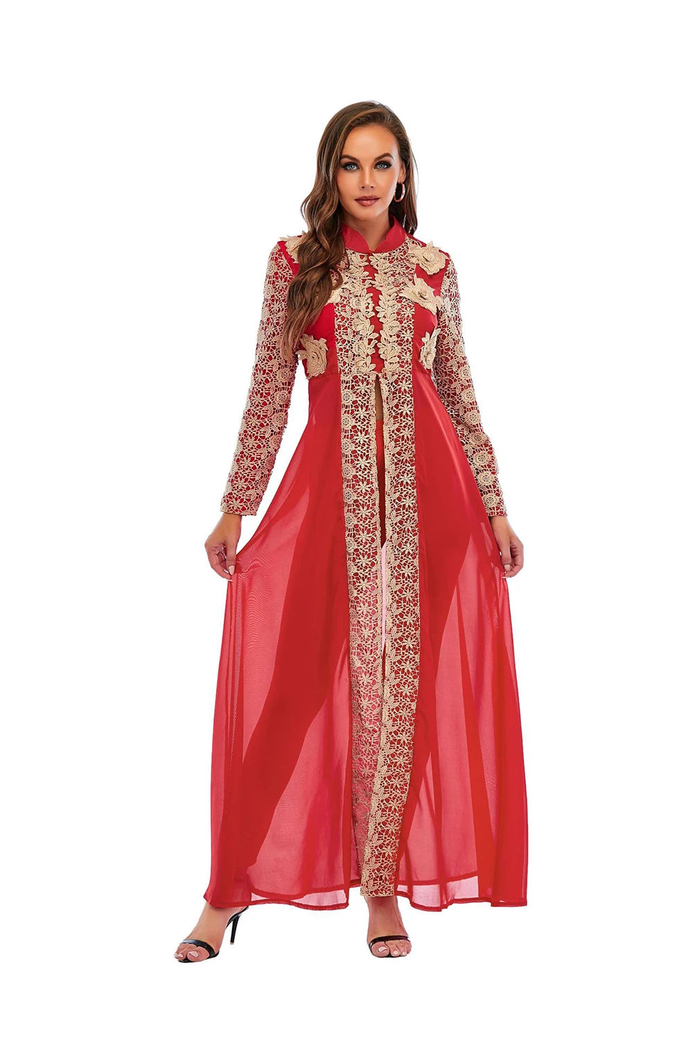 Dubai Abaya Muslim Dress Set