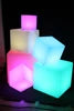 Rechargeable RGB LED cube light with remote control