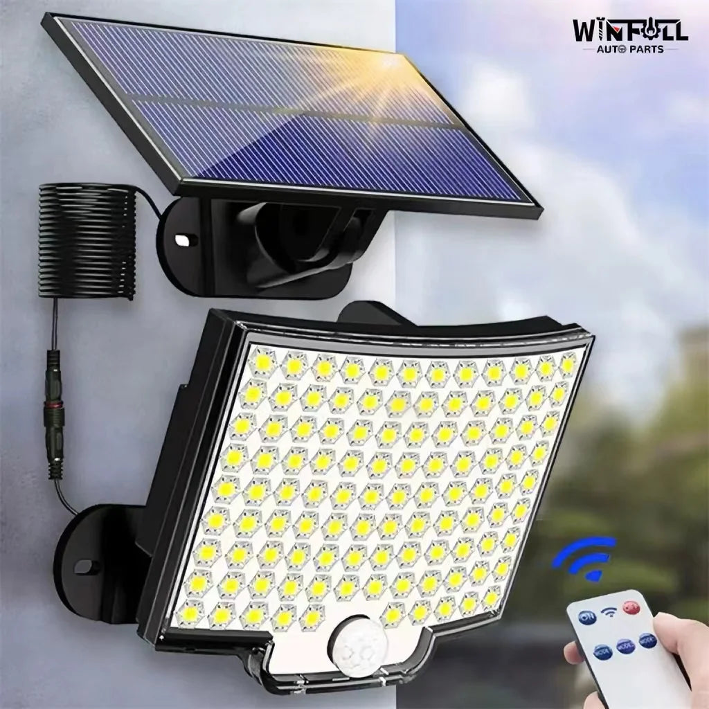 106 LED Modern Outdoor Solar Light with Motion Sensor – IP65 Waterproof