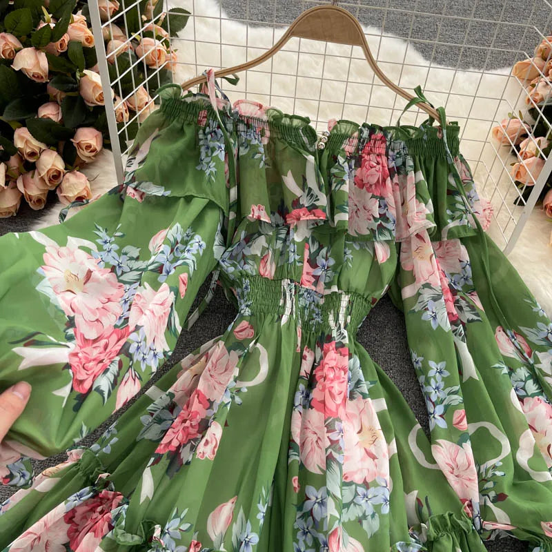 Summer Chic Floral Off-Shoulder Jumpsuit