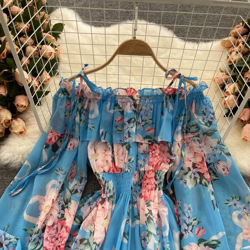 Summer Chic Floral Off-Shoulder Jumpsuit