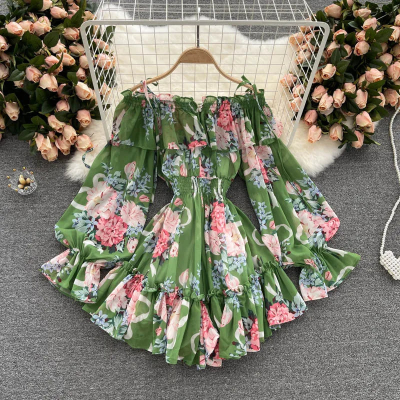 Summer Chic Floral Off-Shoulder Jumpsuit