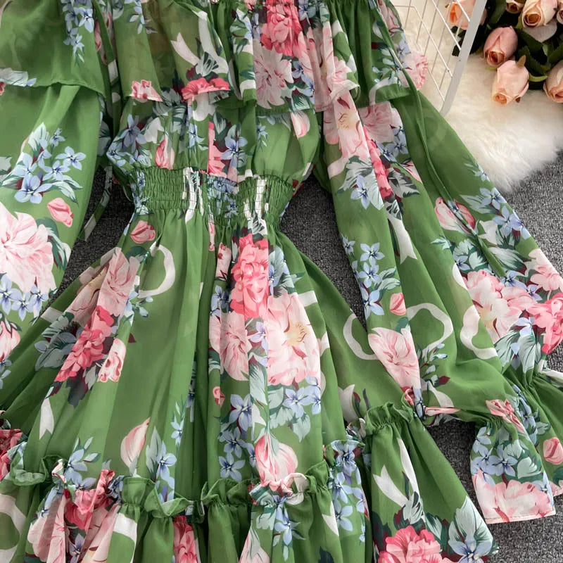 Summer Chic Floral Off-Shoulder Jumpsuit
