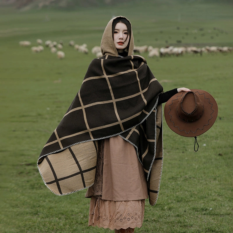 Bohemia Shawl Exotic Cloak – Female Xinjiang Tourism Grassland Travel Wear