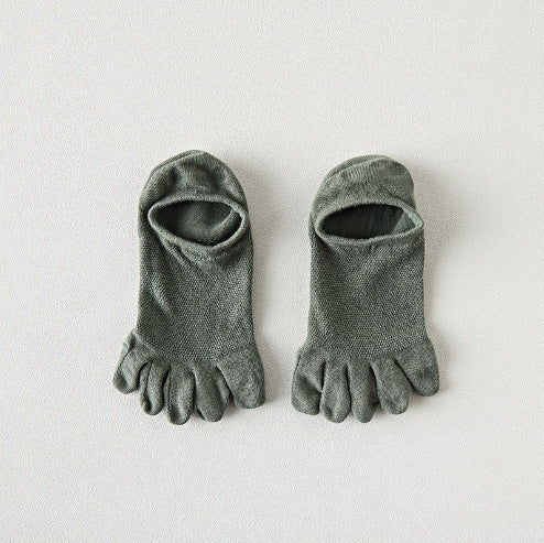 Men’s Breathable Cotton Toe Socks