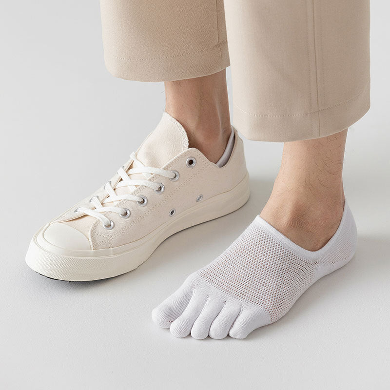 Men’s Breathable Cotton Toe Socks