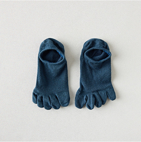 Men’s Breathable Cotton Toe Socks