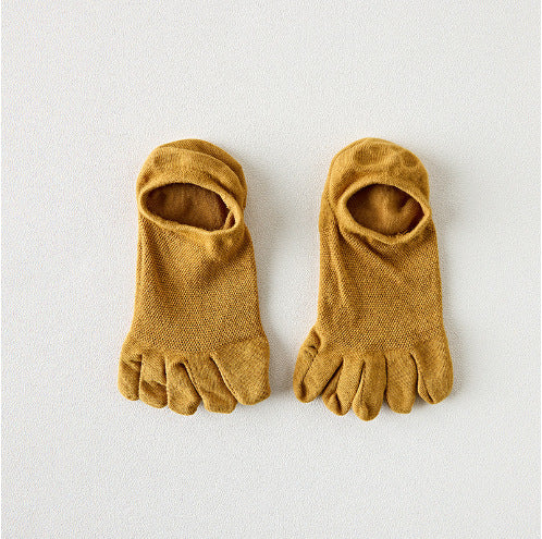 Men’s Breathable Cotton Toe Socks