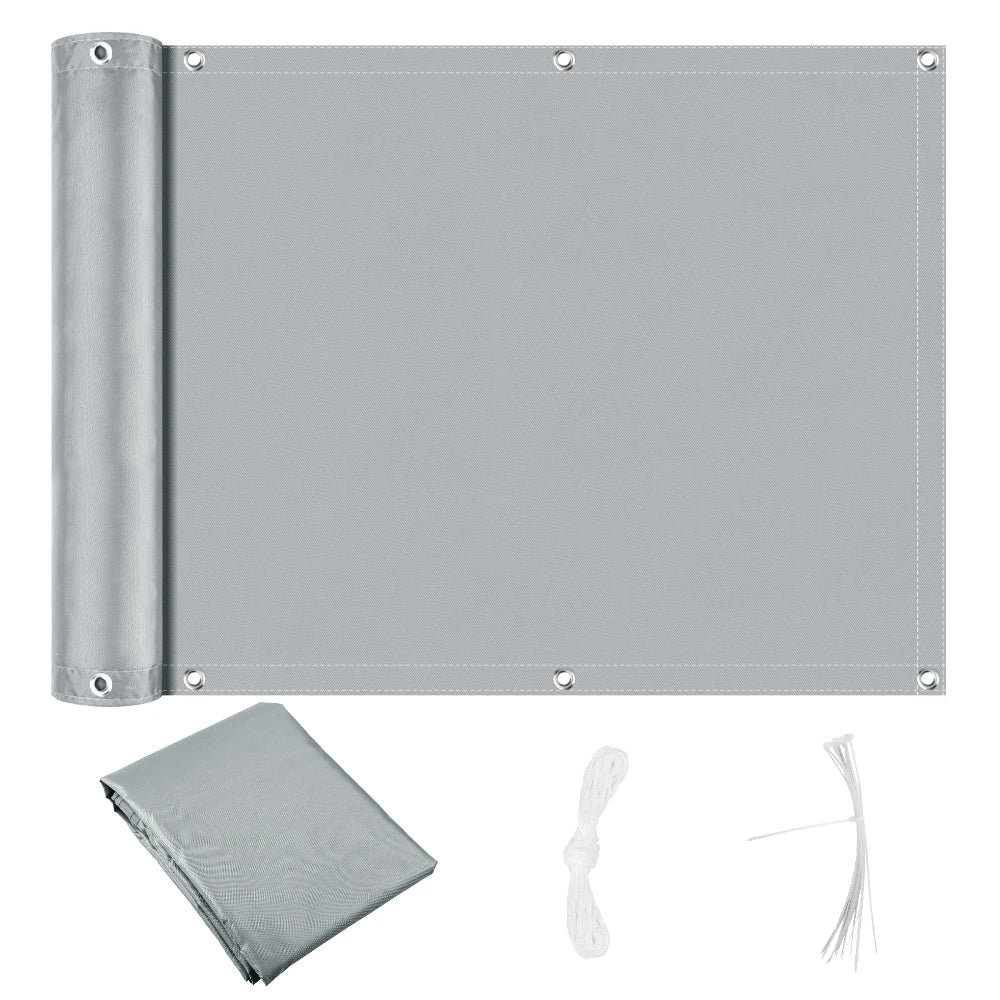 Balcony Privacy Screen Fence Cover – UV Protection, Waterproof & Weatherproof Windscreen