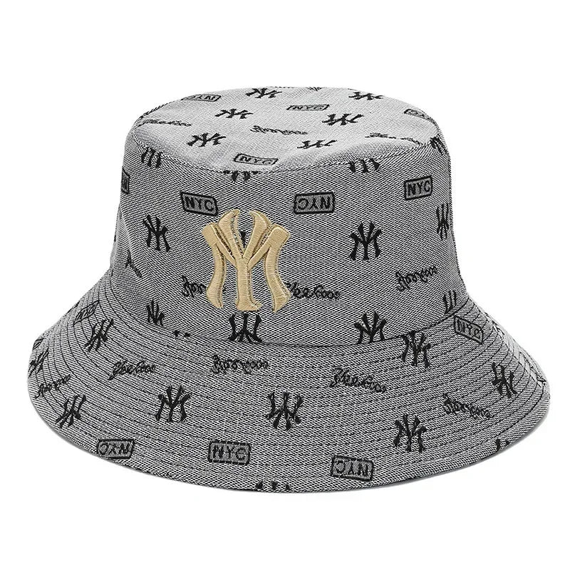 Unisex Letter Embroidery Fisherman Hat – Summer Sun Protection Bucket Hat