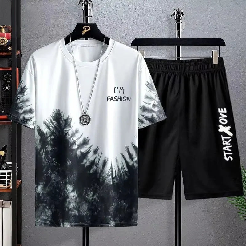 Men’s Summer Quick-Dry 3D Printed Sports Set