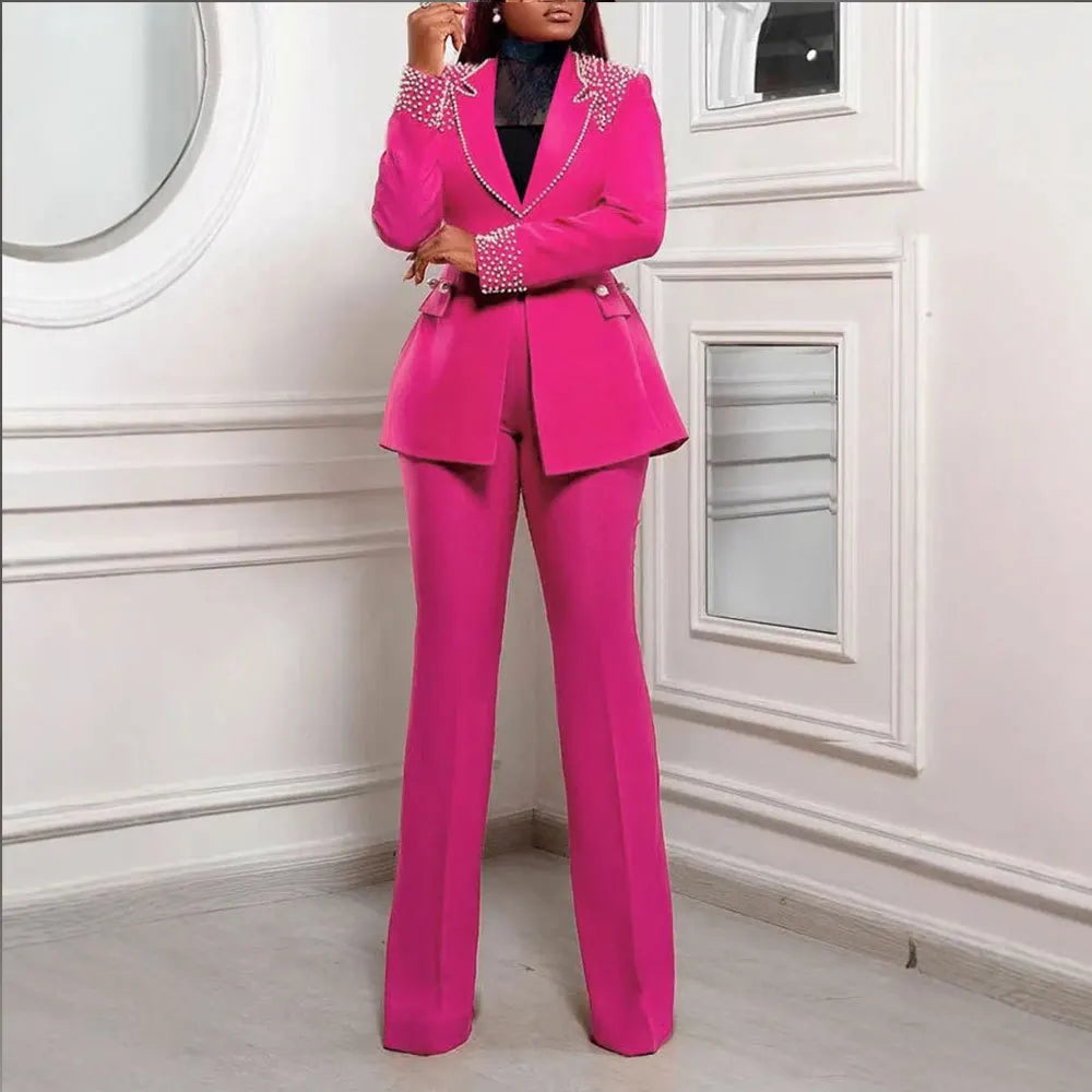 Pant Set Women Two-Piece Matching Outfit