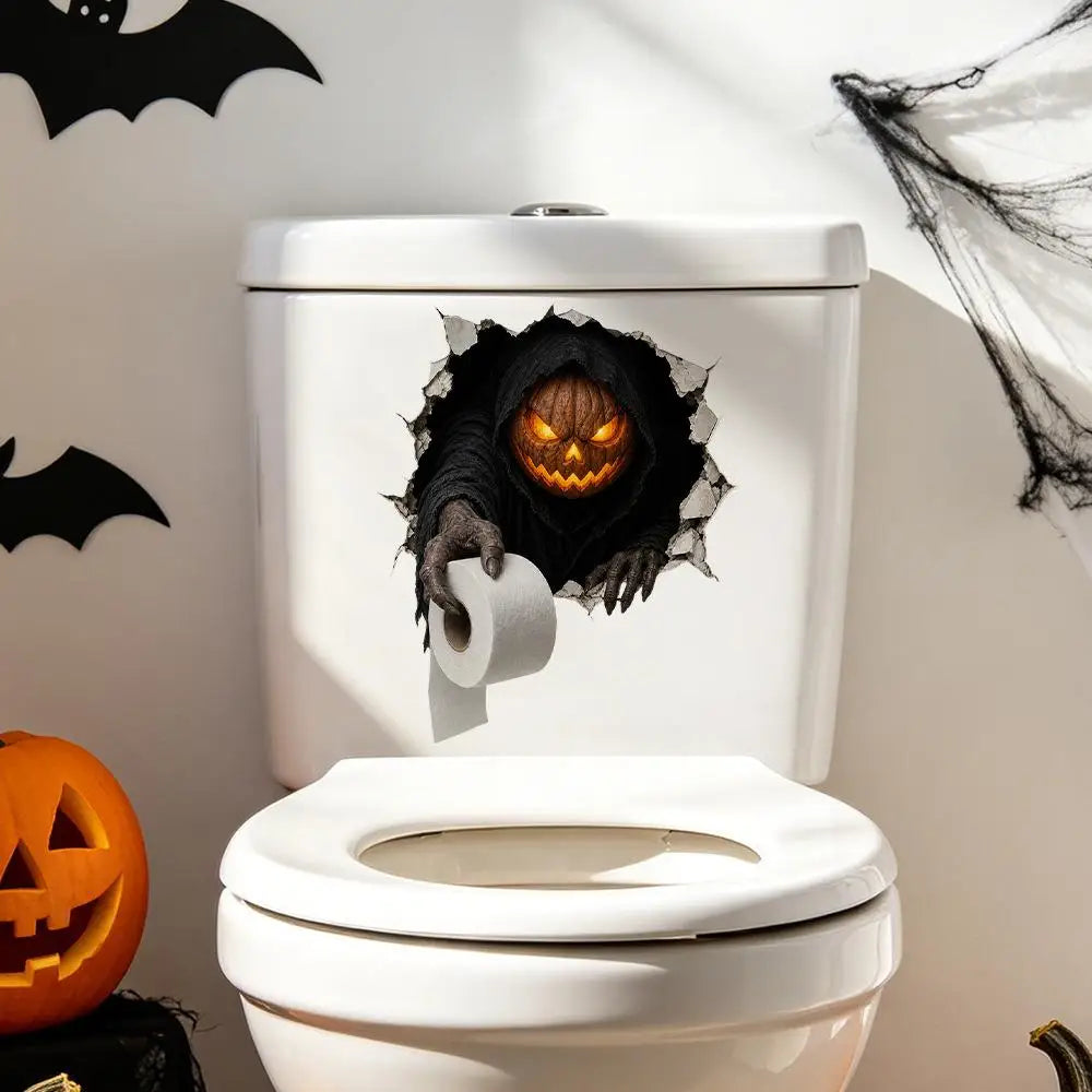 Halloween Wall Stickers – Scary Ghost Wall Decals for Bedroom, Living Room, Bar, and Party Decorations