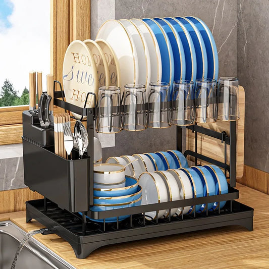 Kitchen Drainage Rack – Multifunctional Dish & Utensil Organizer