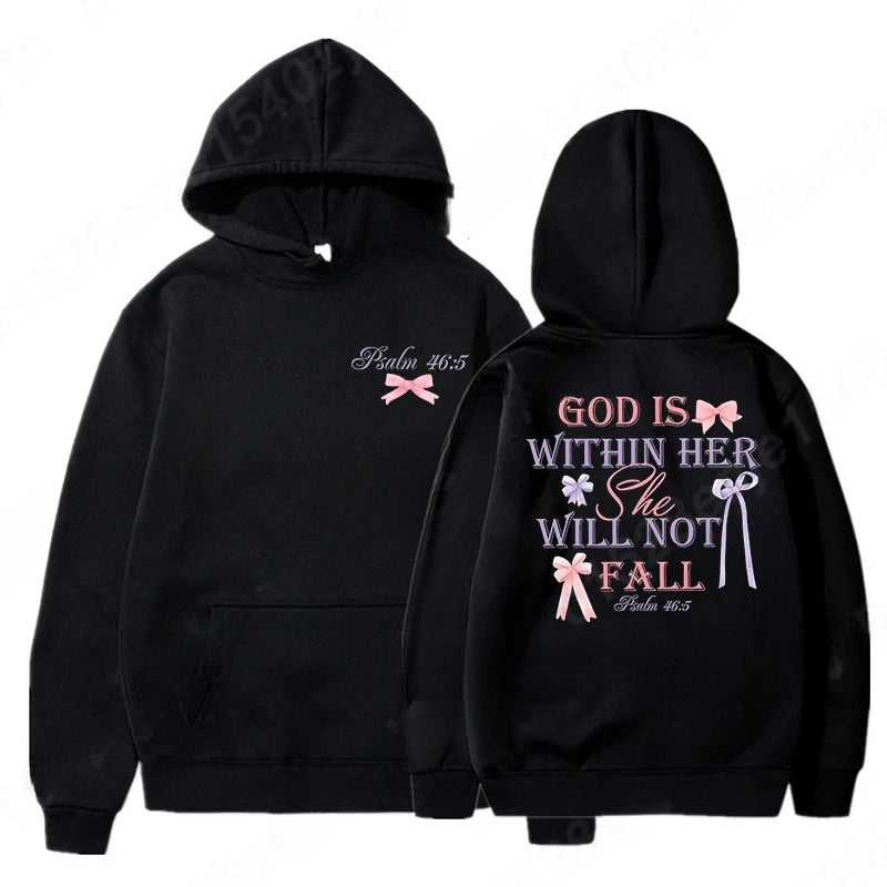 Women's Butterfly & Faith Graphic Hoodie – Harajuku Style