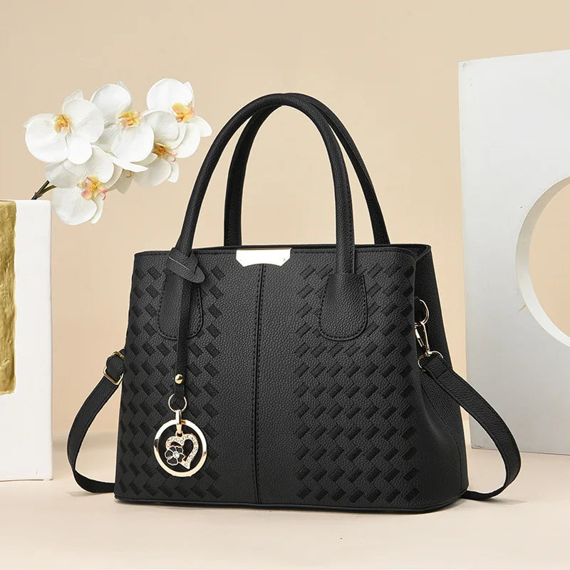 Luxury Designer-Inspired Women’s Leather Handbag