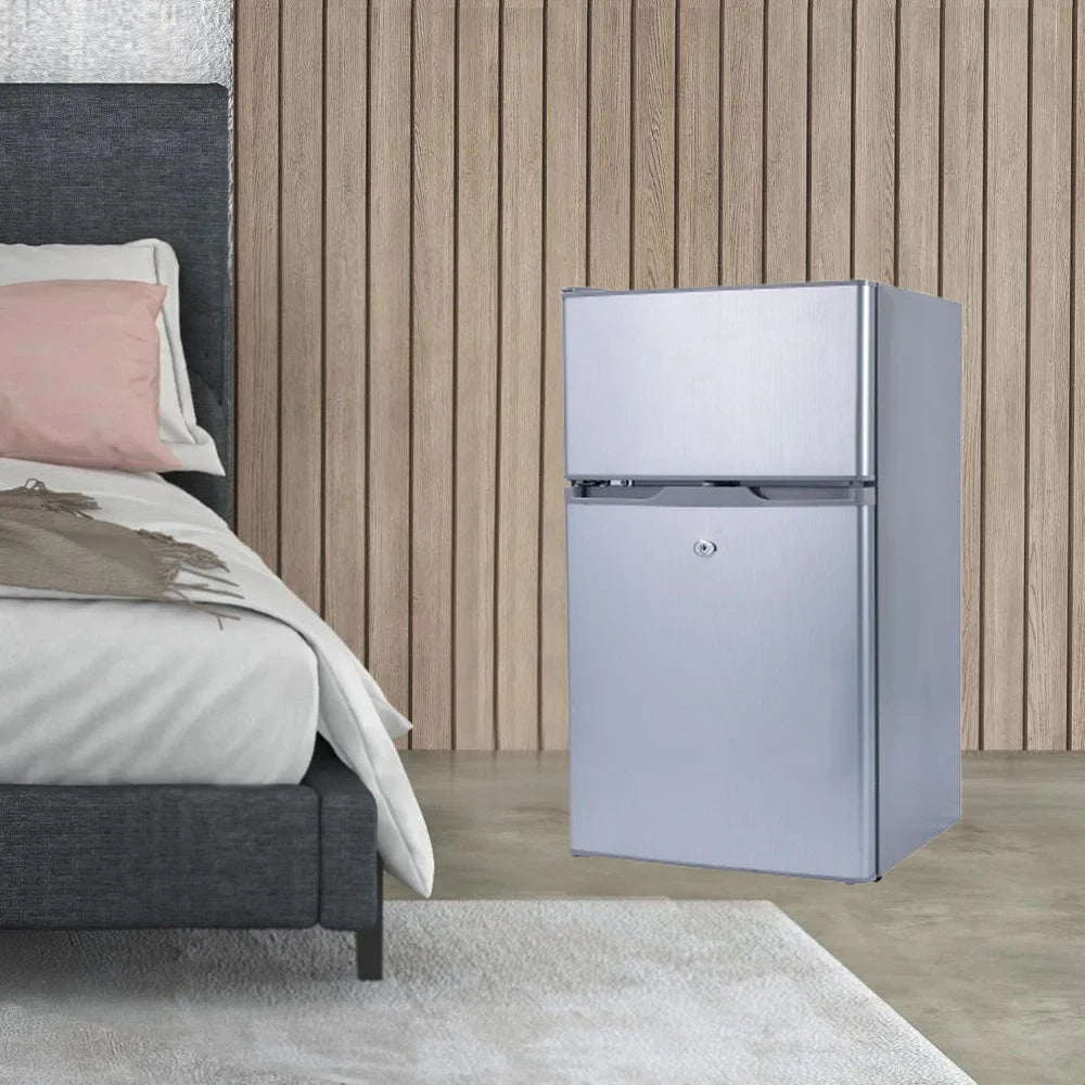 High-Quality DC 12/24V Solar Refrigerator – Multiple Sizes with Top Freezer & Cooling Fan