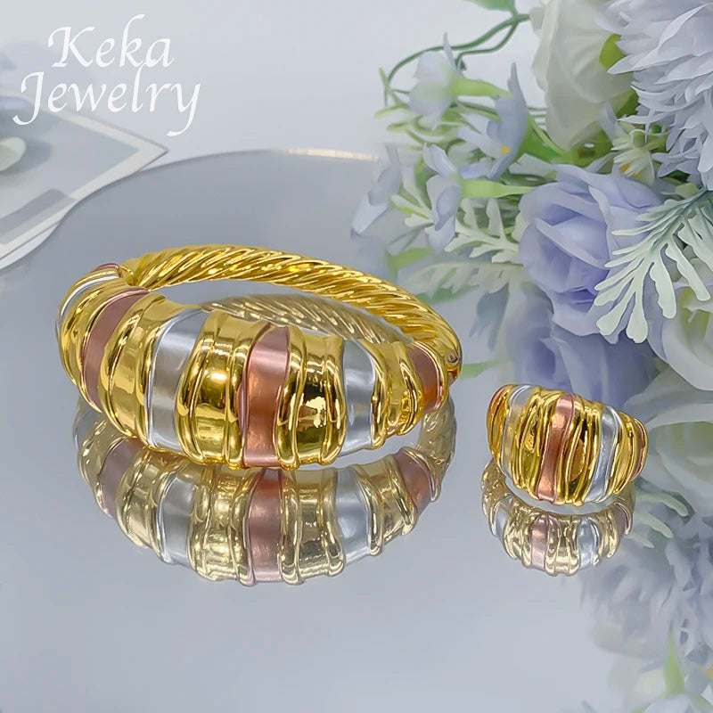 America 22K Gold Plated Jewelry Set