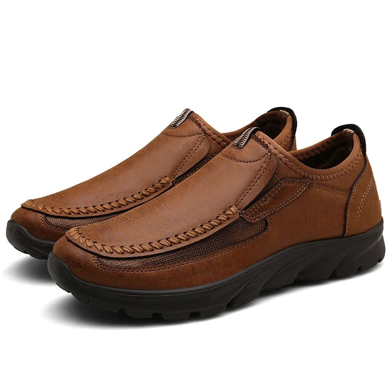 Men's Casual Breathable Loafers – Retro Handmade Sneakers