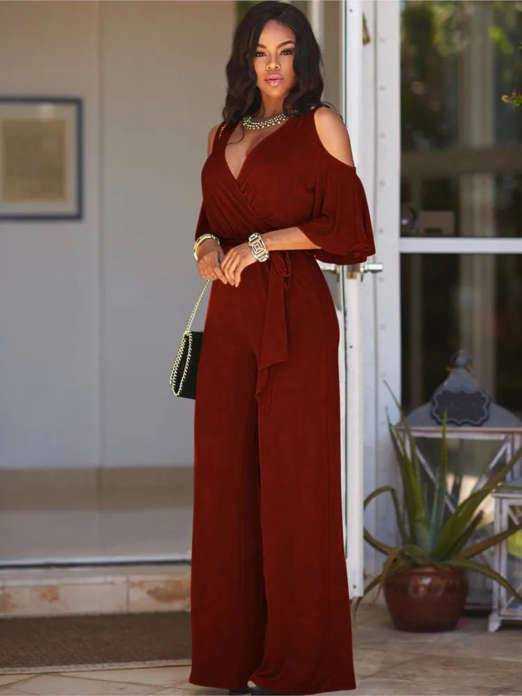 Women’s Sexy Deep V-Neck Romper