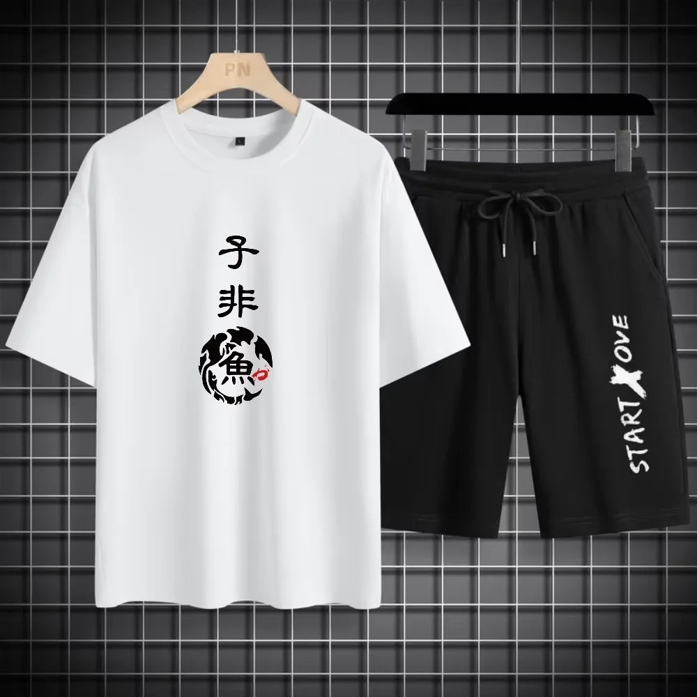 Men’s Summer Quick-Dry 3D Printed Sports Set