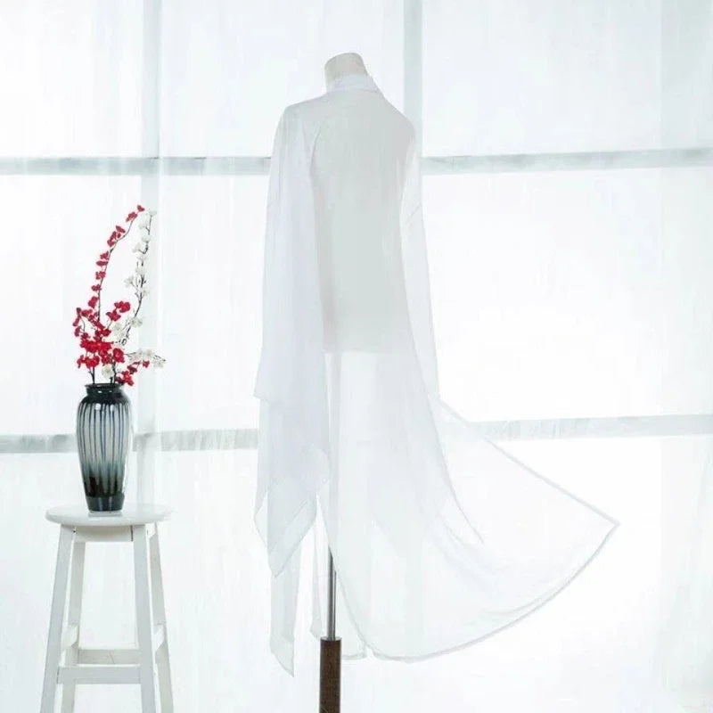 Traditional Hanfu Overcoat Chiffon Cardigan Cloak