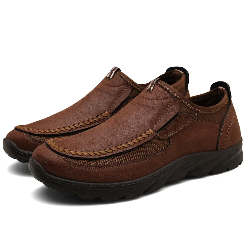 Men's Casual Breathable Loafers – Retro Handmade Sneakers