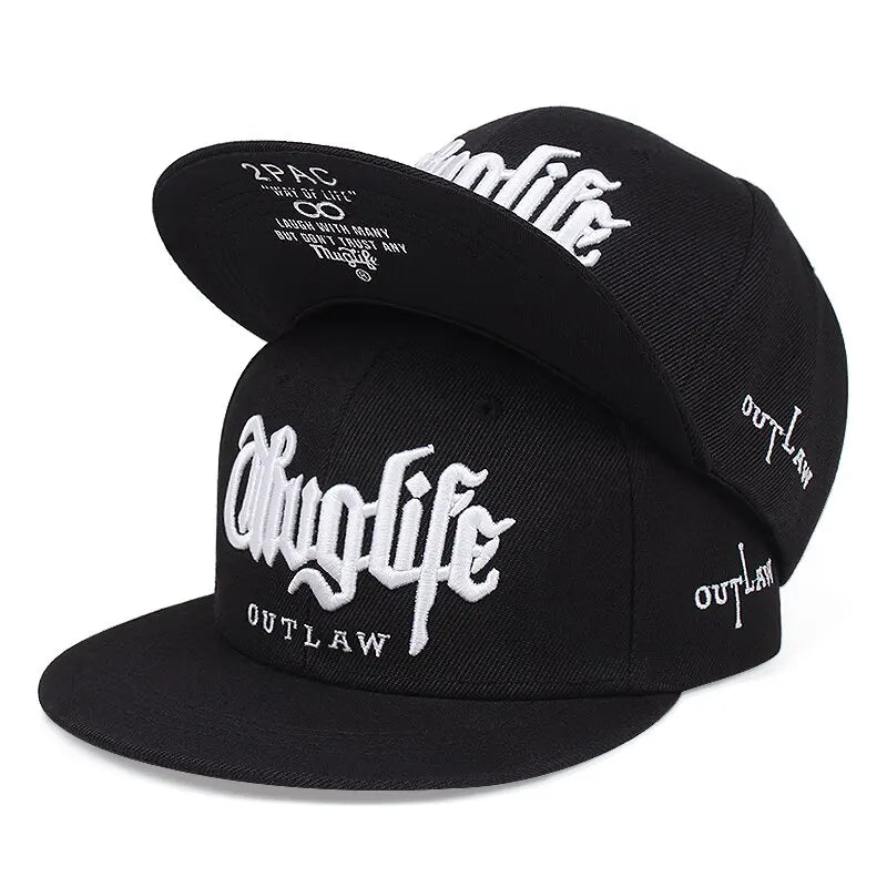 "1 Pcs Fashion Fastball CAP Thug life Embroidery Hip hop Baseball Cap Snapback