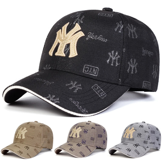 Unisex “MY” Letter Embroidery Baseball Cap